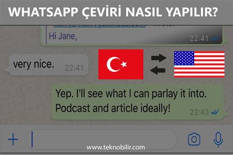 Whatsapp ingilizce türkçe çeviri